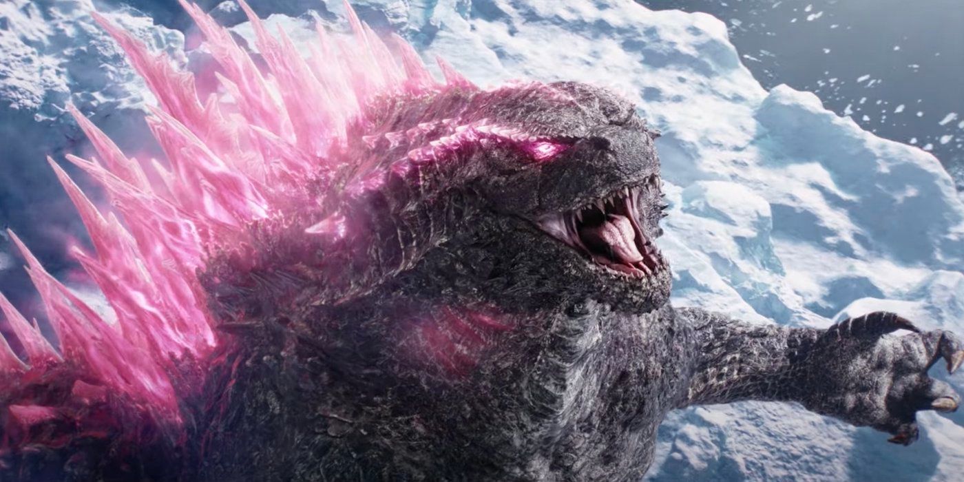 Godzilla ruge em Godzilla x Kong: O Novo Império