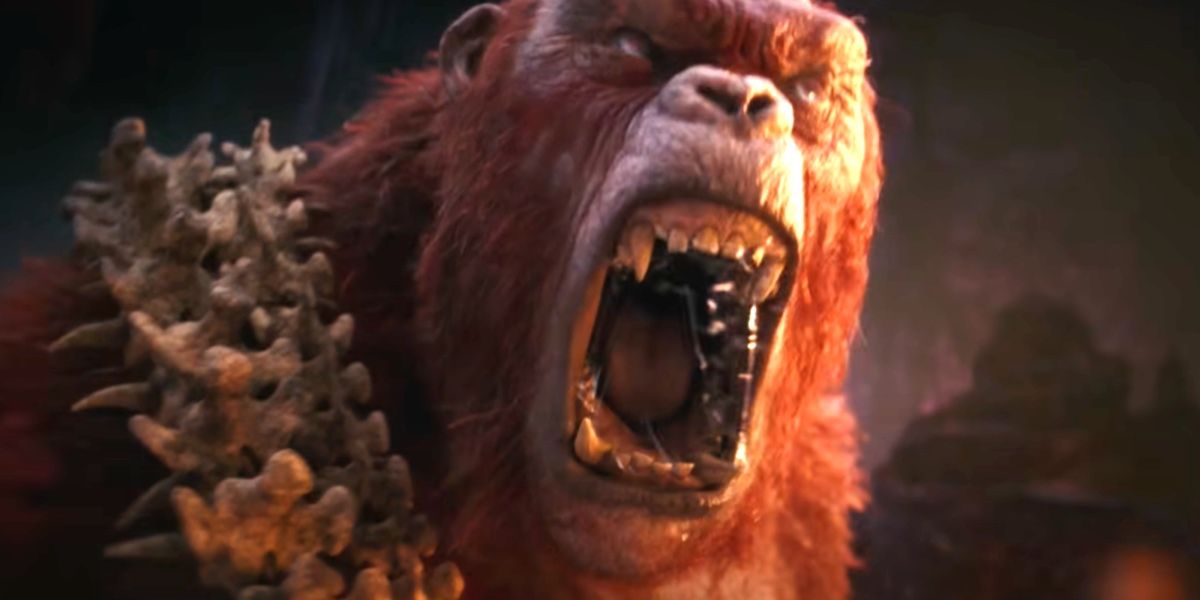 O Rei Skar ruge em Godzilla x Kong: O Novo Império