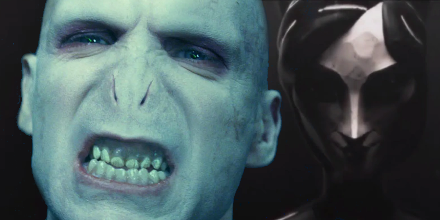 Harry Potter's Voldemort (Ralph Fiennes) and witch Gormlaith Gaunt.