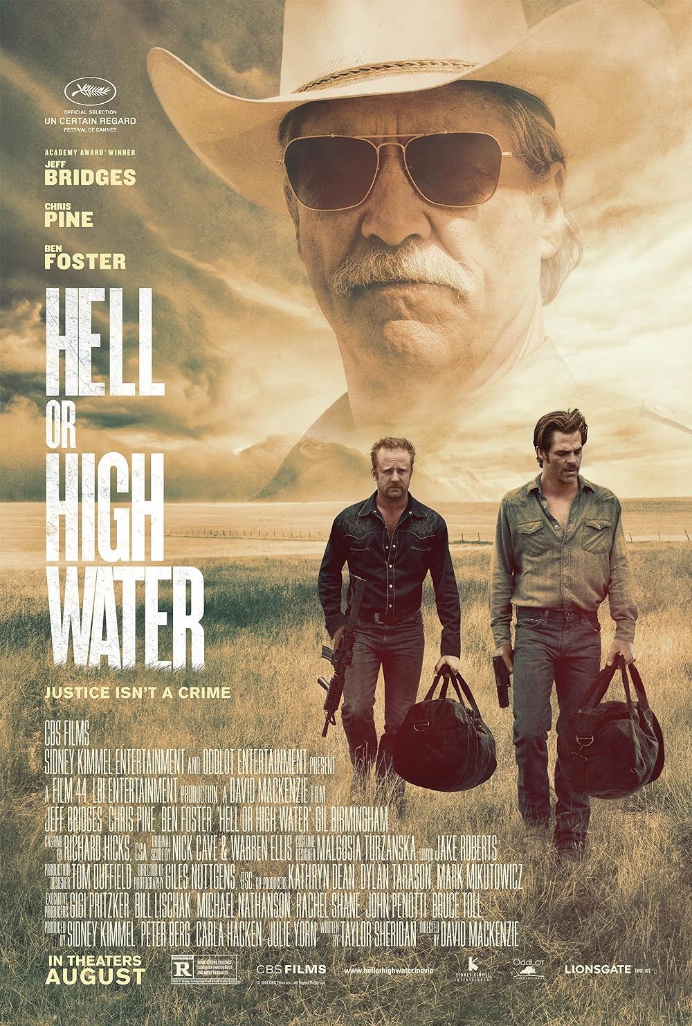 Jeff Bridges, Ben Foster, and Chris Pine in Hell or High Water