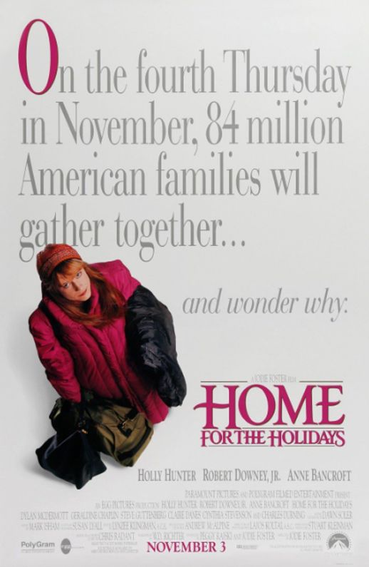 Home for the Holidays movie poster featuring Holly Hunter