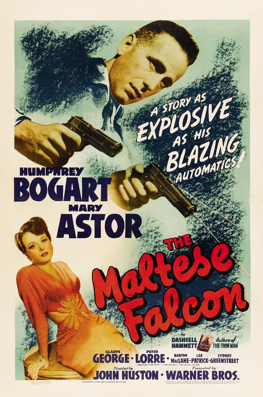 Humphrey Bogart e Mary Astor em O Falcão Maltês (1941)