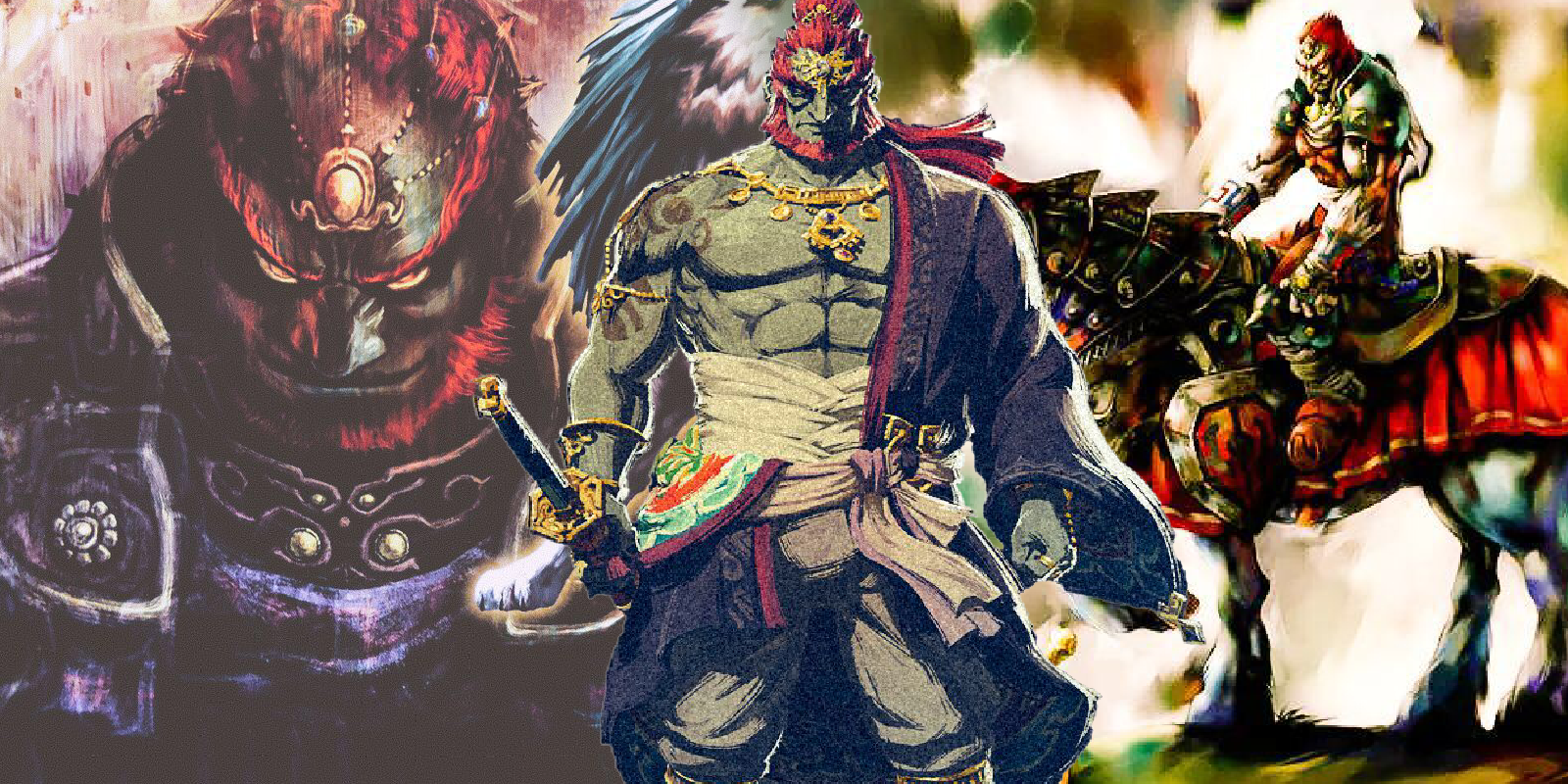 Ganondorf’s design in the legend of Zelda tears of the kingdom compared to twilight princess and ocarina of time 