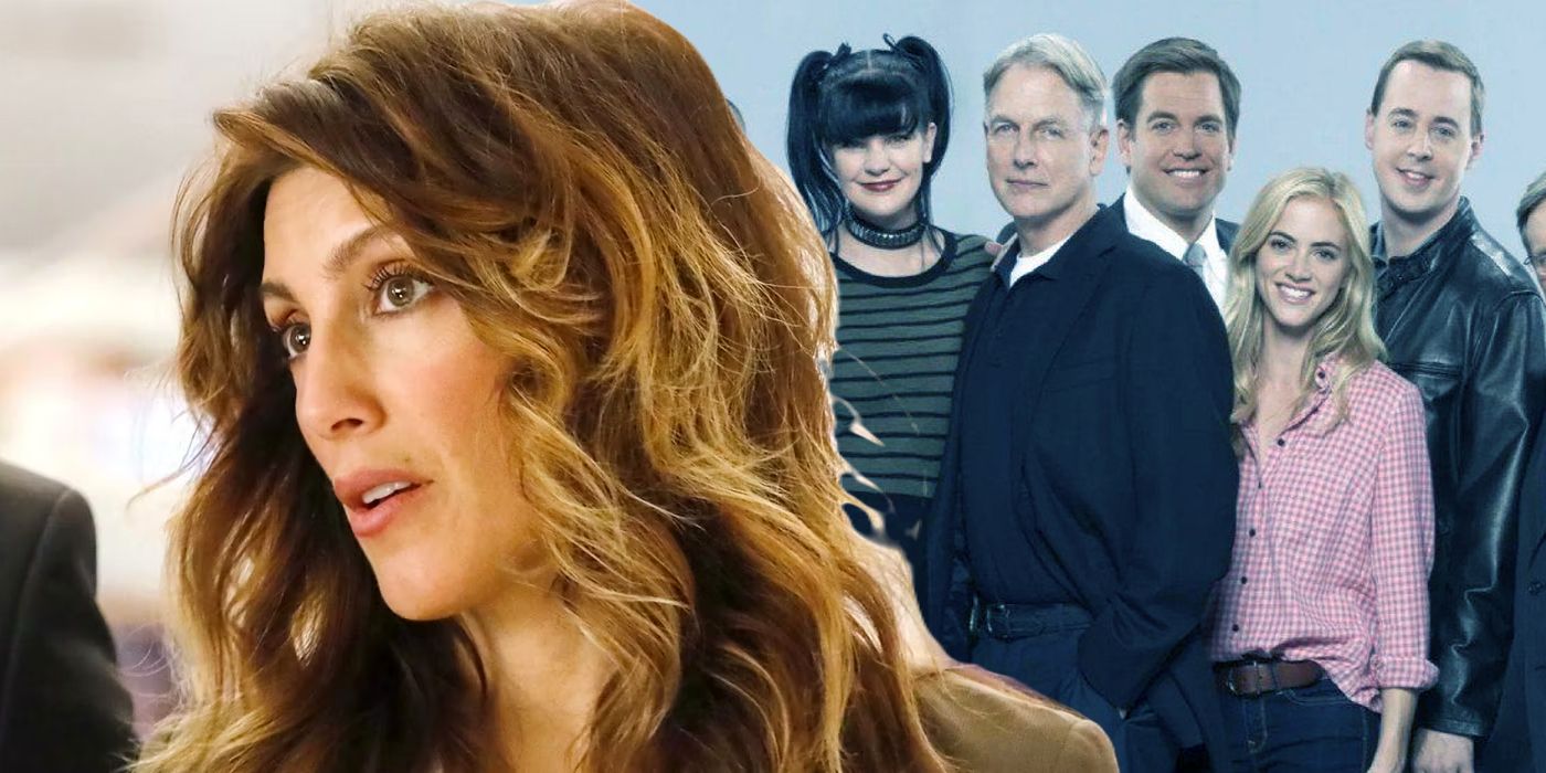 Split: Jennifer Esposito as Alex Quinn in NCIS; cast of NCIS