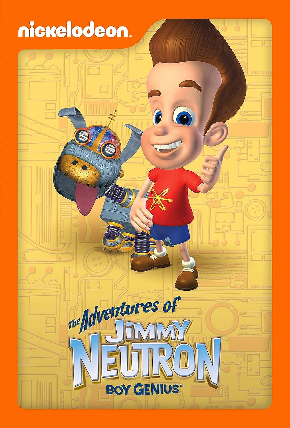 Jimmy Neutron and his robot dog in The Adventures of Jimmy Neutron, Boy Genius (2002)