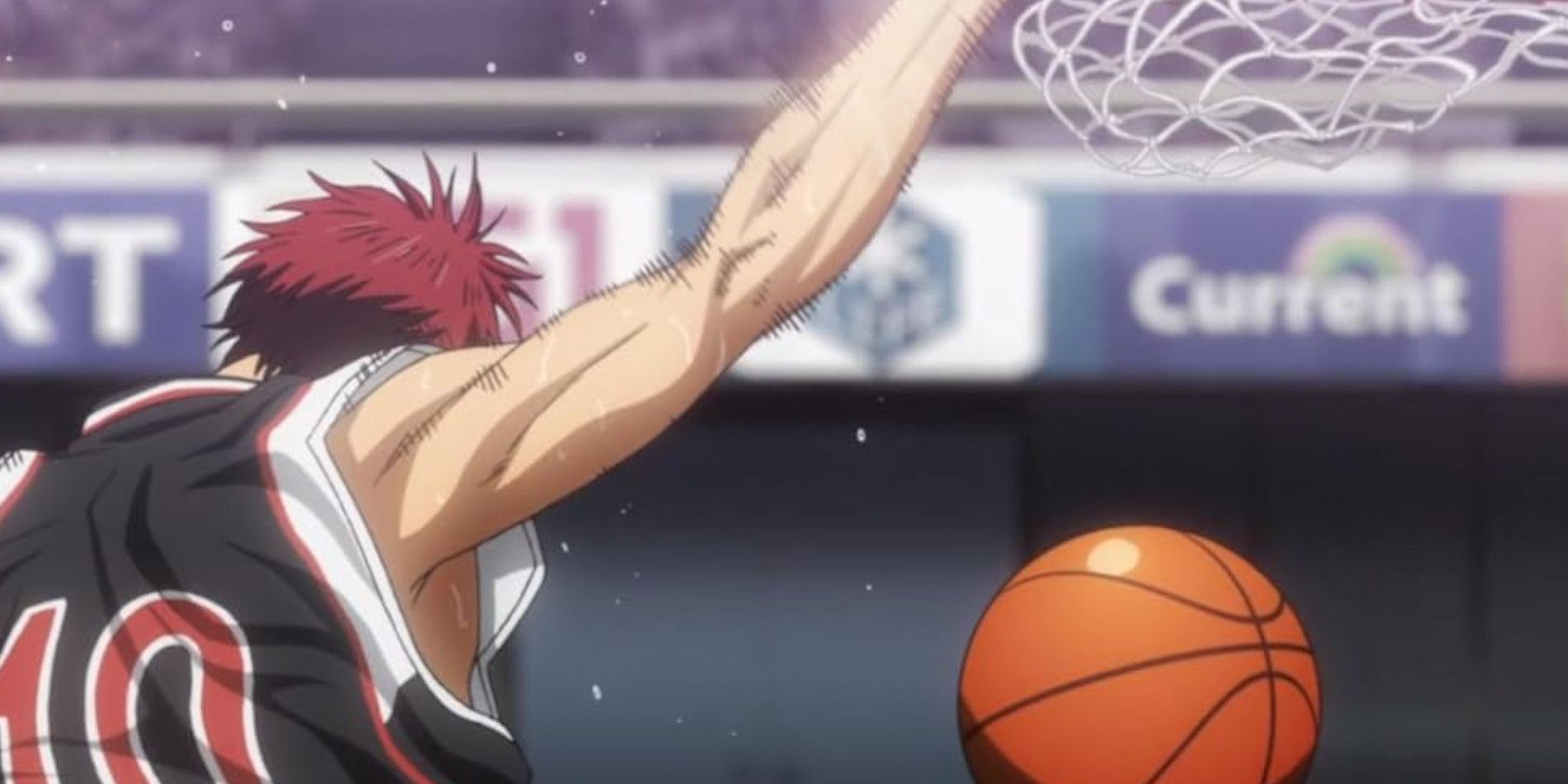 Tetsuya Kuroko do Kuroko's Basketball enterrando a bola