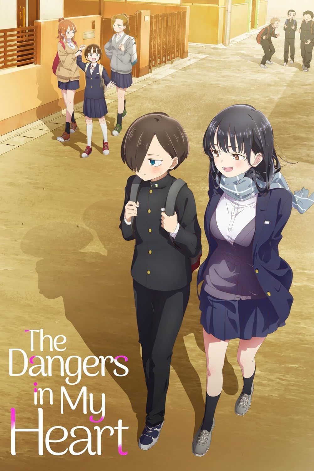 Kyoutarou and Anna Walk Together on The Dangers in My Heart Poster