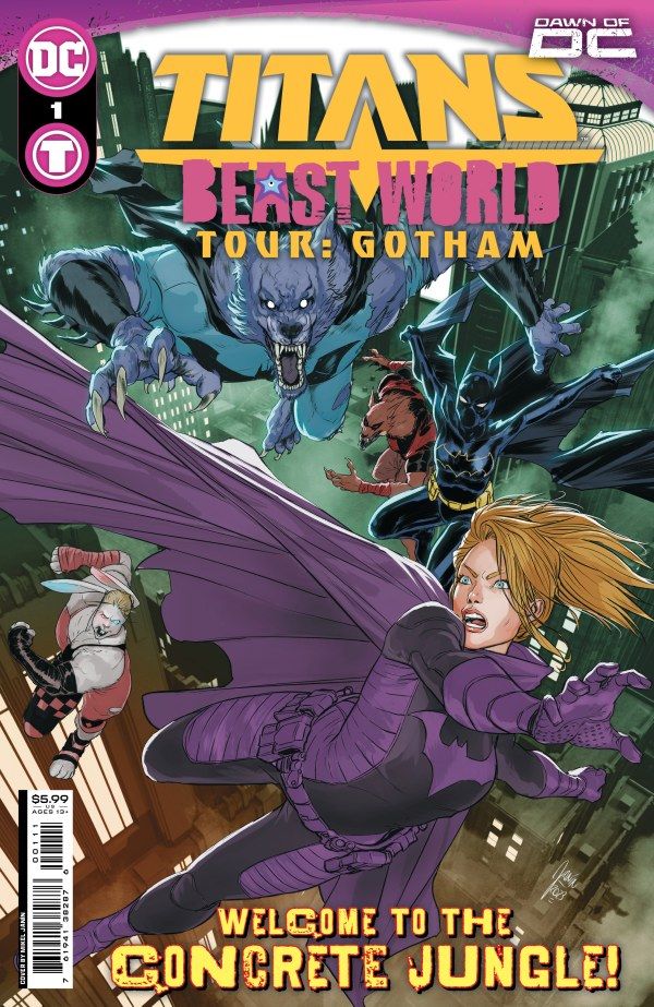 Titans: Beast World Tour: Gotham #1 cover.