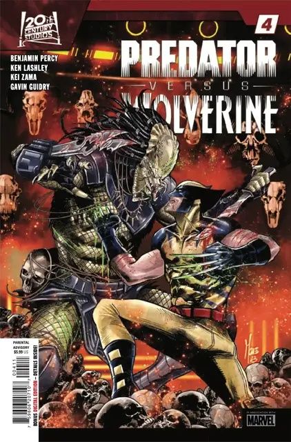 Capa de Predador vs Wolverine #4.