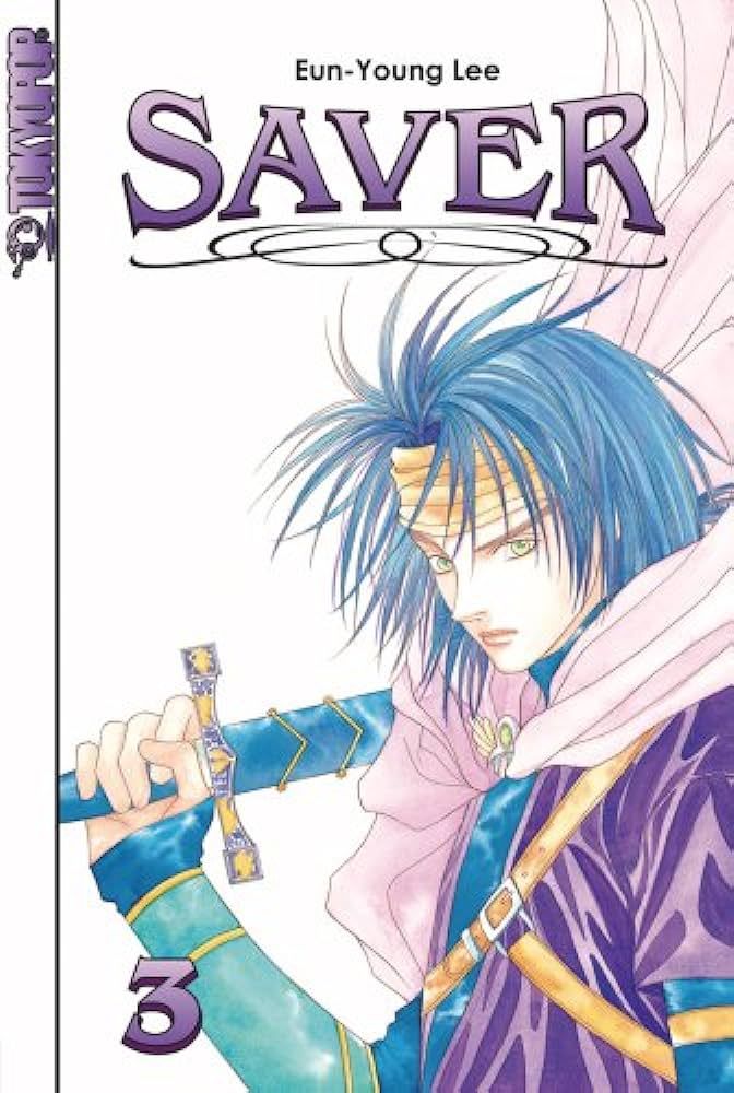 Lena Ha Holds Her Sword on the Saver Manhwa Cover