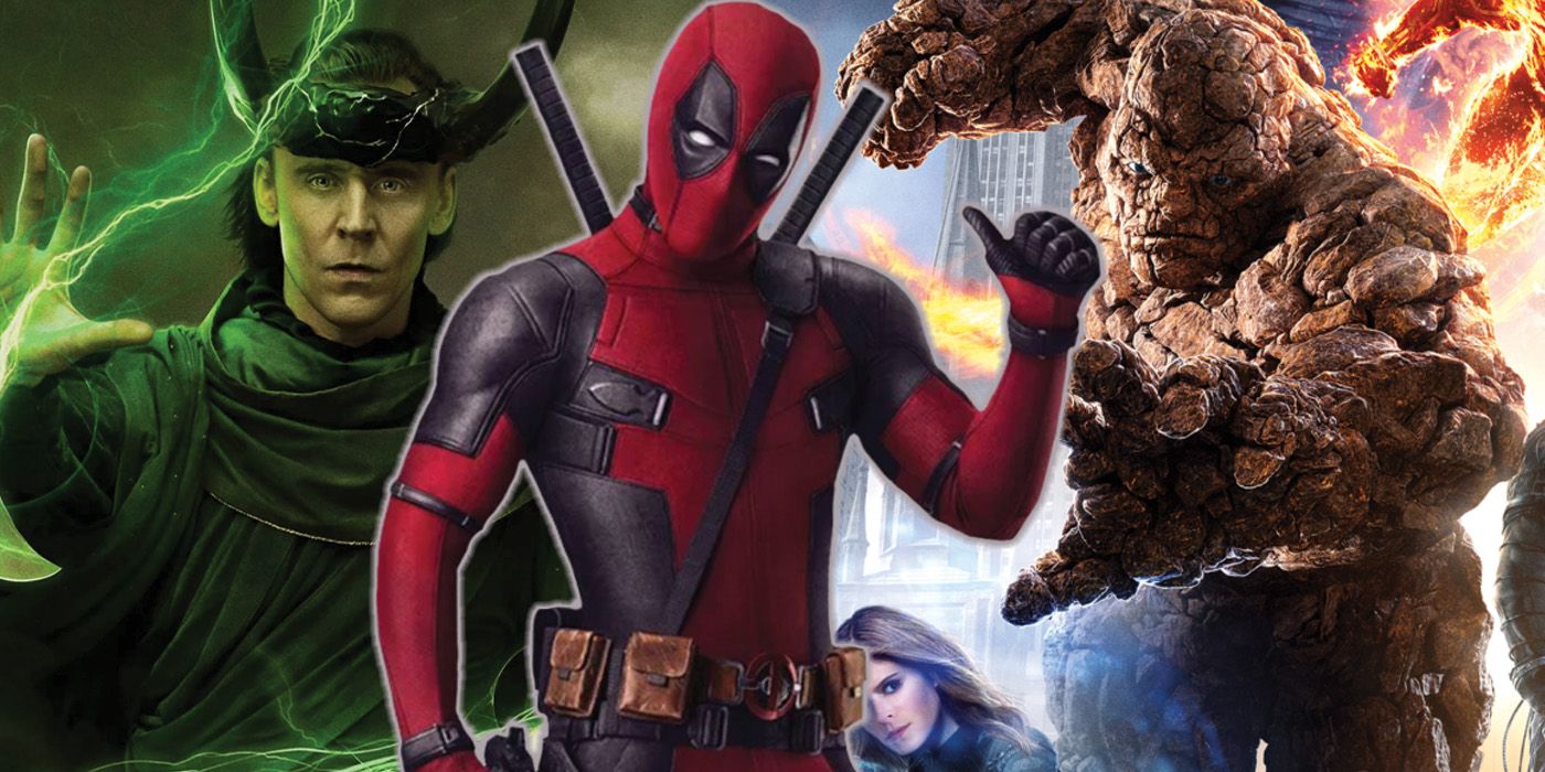 Loki (Tom Hiddleston), Deadpool and the Fantastic Four from the 2015 reboot