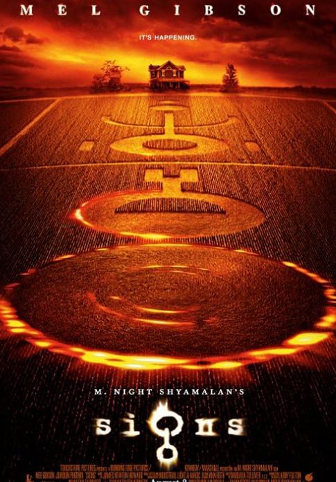 M. Night Shyamalan's Signs movie poster for the 2002 release