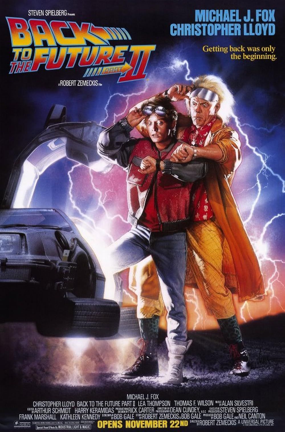 Marty McFly and Doc Brown on the Back to the Future II Poster