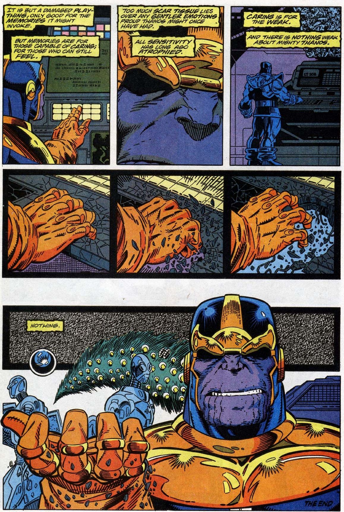 Thanos pretends that he doesn't care about Gamora, but we know he does