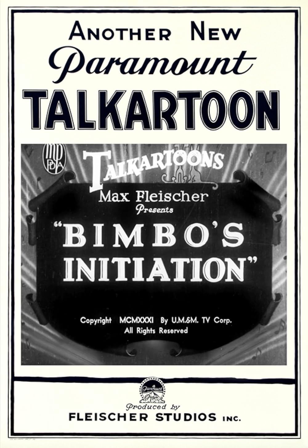 Max Fleischer presents Bimbo's Initiation (1931)