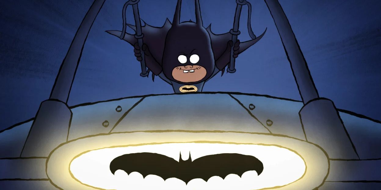 Damian anda no Batmóvel