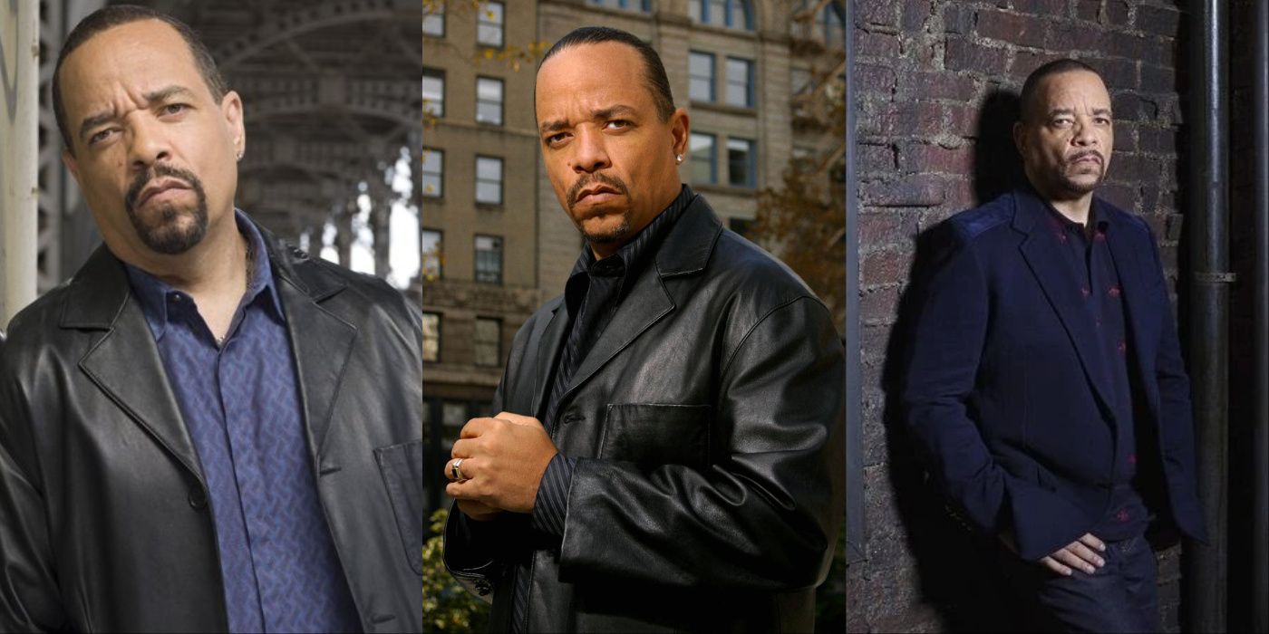 A split image of Fin Tutuola from different parts of his career