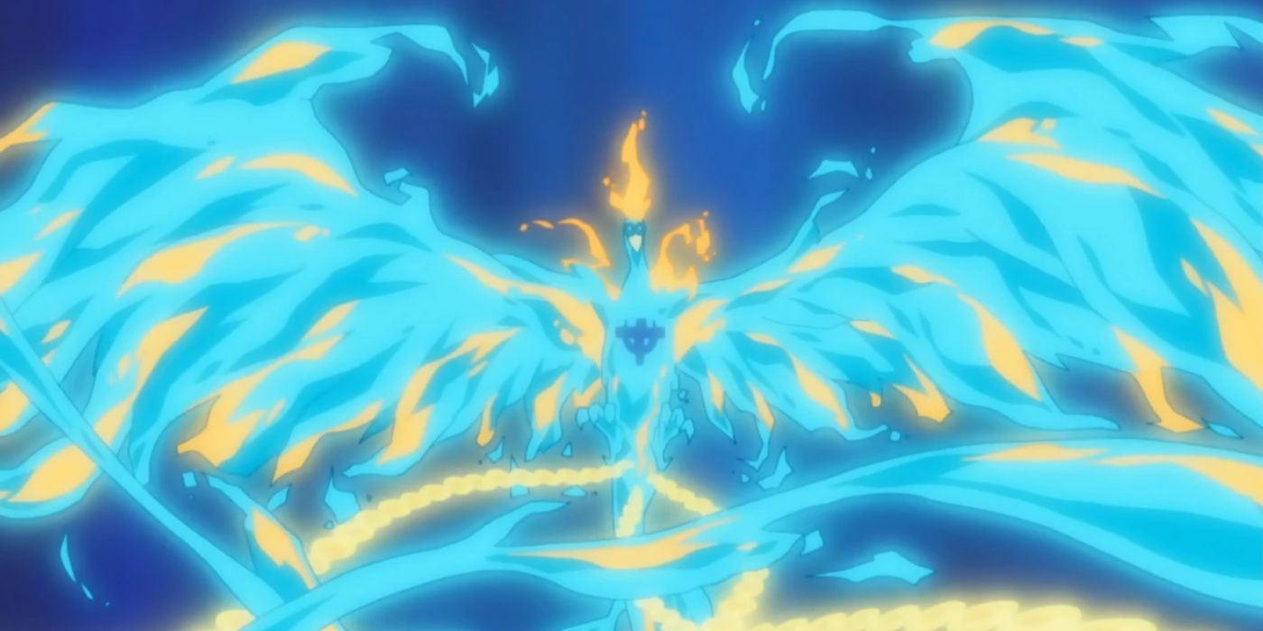 Marco using his phoenix form in One Piece