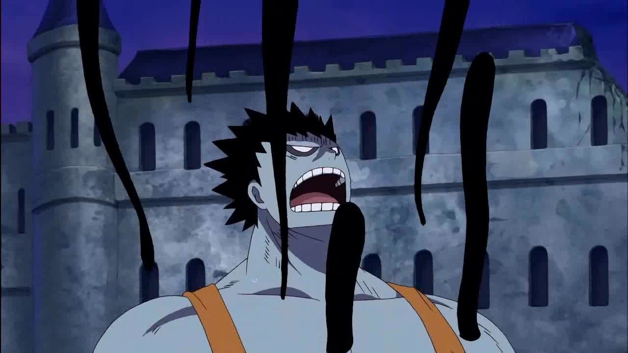 nightmare luffy with shadows coming out