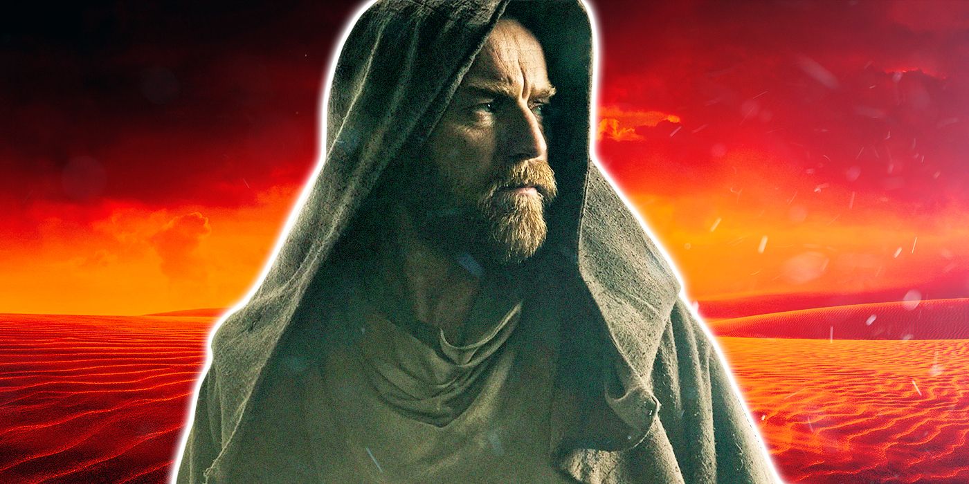 Obi-Wan Kenobi against a red/orange desert background