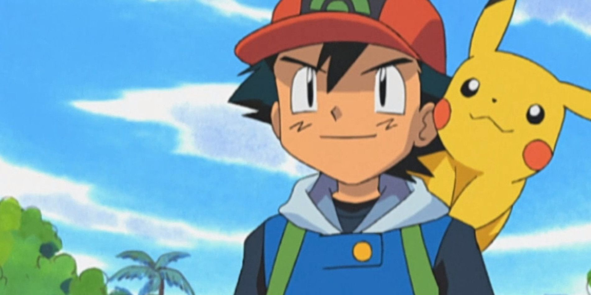 Pokemon Ruby and Sapphire screenshot showing Ash and Pikachu 