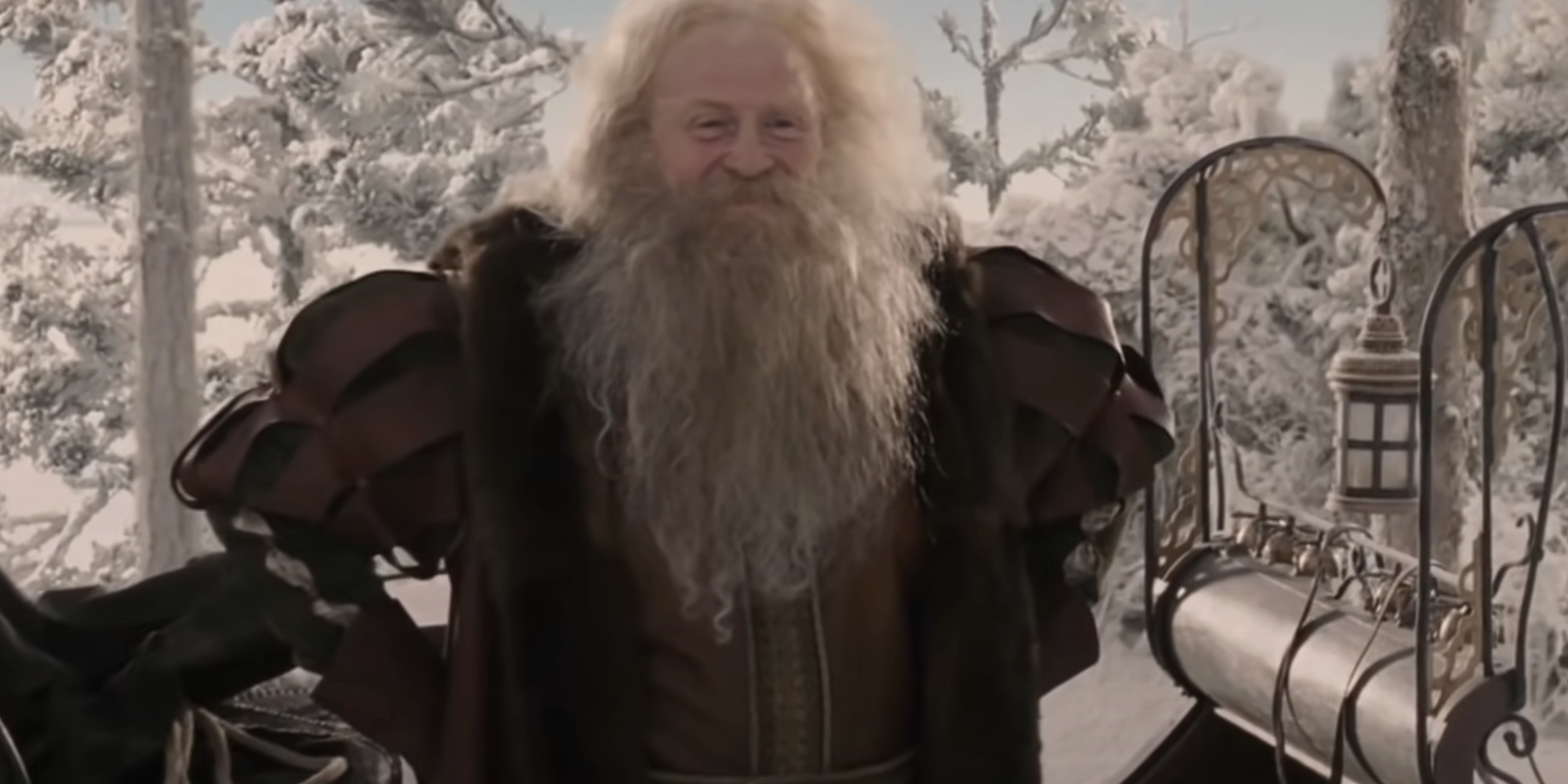 Father Christmas as he appears in Narnia: The Lion, The Witch and the Wadrobe.