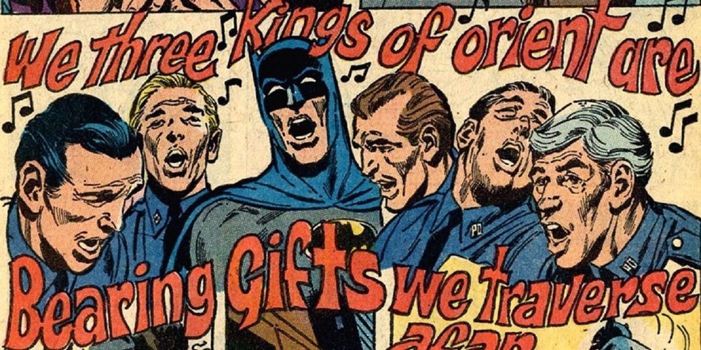 Batman sings Christmas carols
