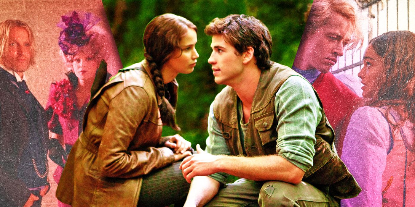 Different couples from the Hunger Games franchise.