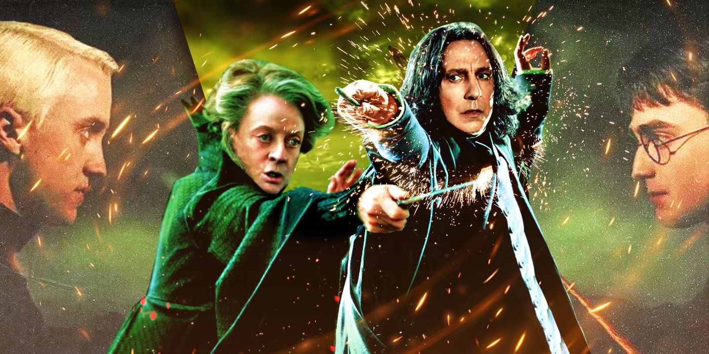 Dangerous wizard duels from the Harry Potter franchise.