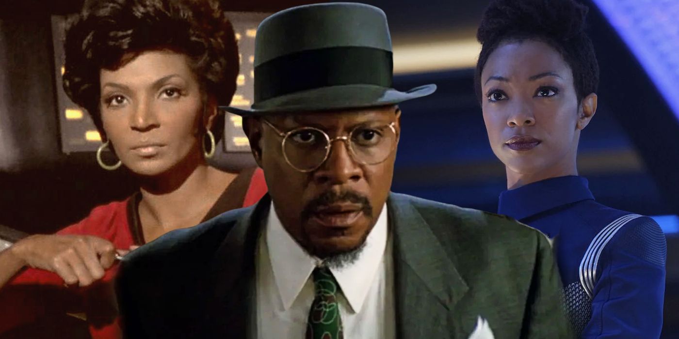 Split: Lt. Uhura, Captain Sisko, and Michael Burnham in Star Trek