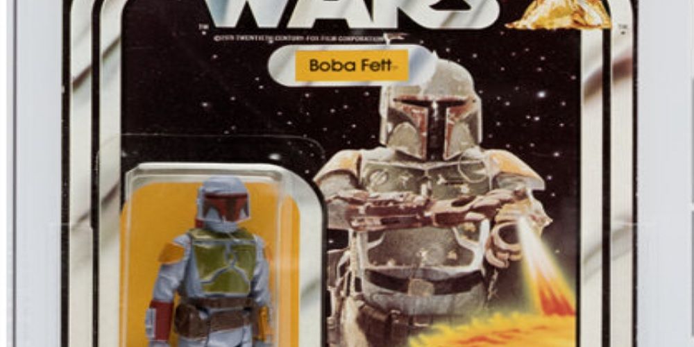 The prototype action figure for Boba Fett from Star Wars