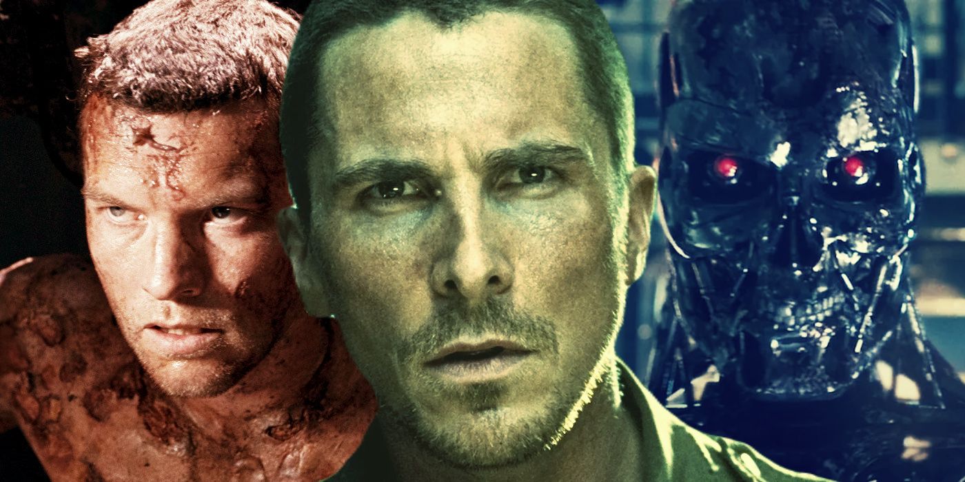 Split: Sam Worthington, Christian Bale, and a Terminator in Terminator Salvation