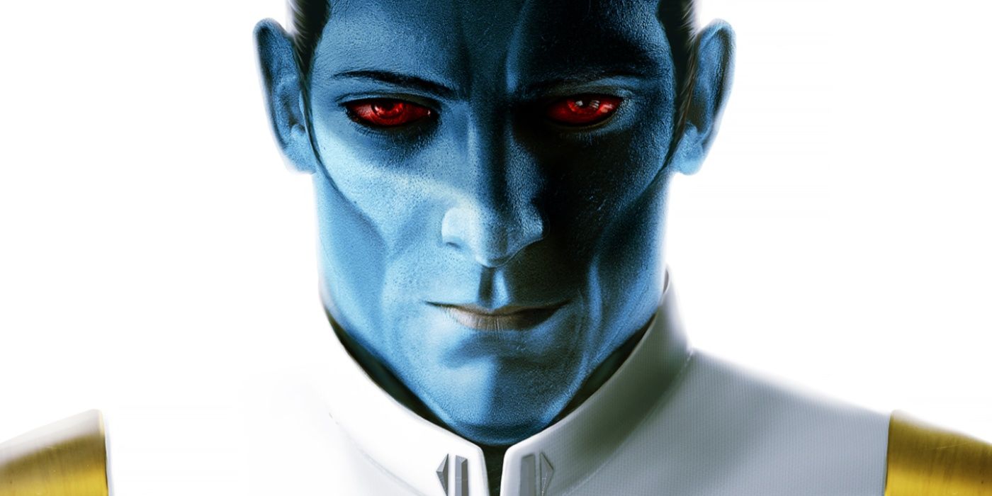 Grand Admiral Thrawn on the cover of the novel Thrawn by Timothy Zahn.