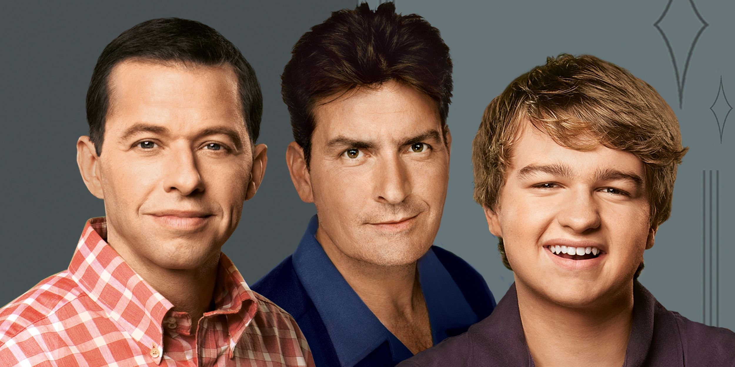 Two and a Half Men stars Jon Cryer, Charlie Sheen, and Angus T. Jones