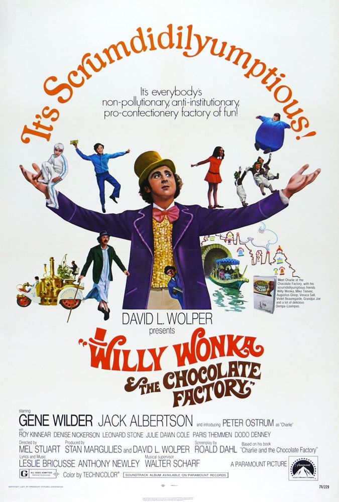 Pôster do filme Willy Wonka e a Fábrica de Chocolate