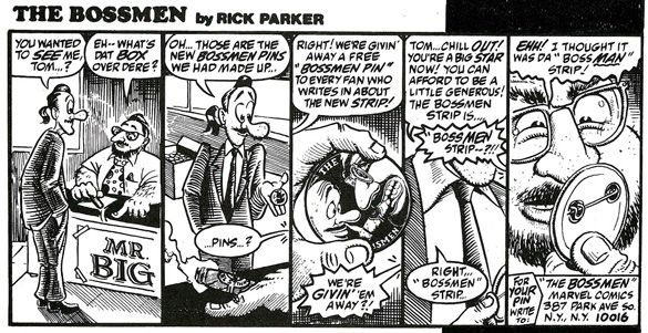 A comic strip about Tom DeFalco