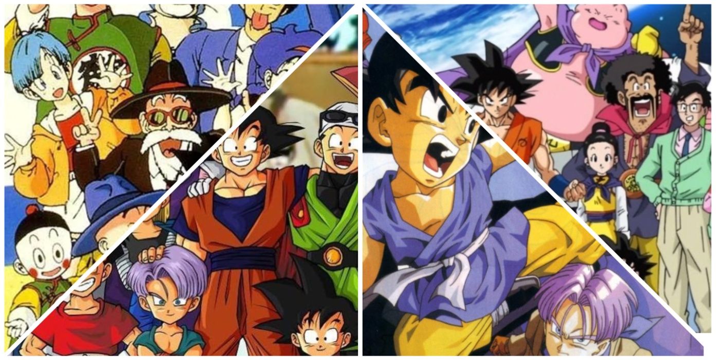 The casts of Dragon Ball, Z, GT, and Super.
