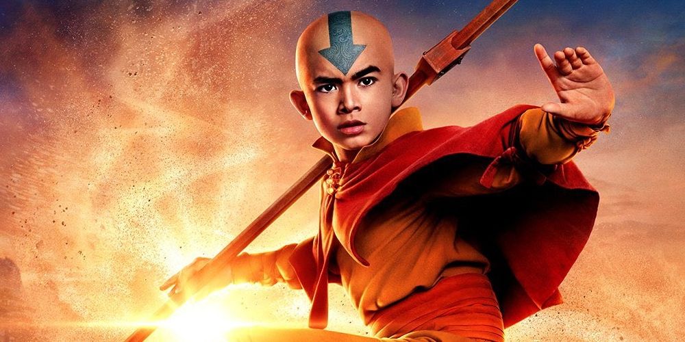 Aang (Gordon Cormier) ready for action in Avatar: The Last Airbender at Netflix