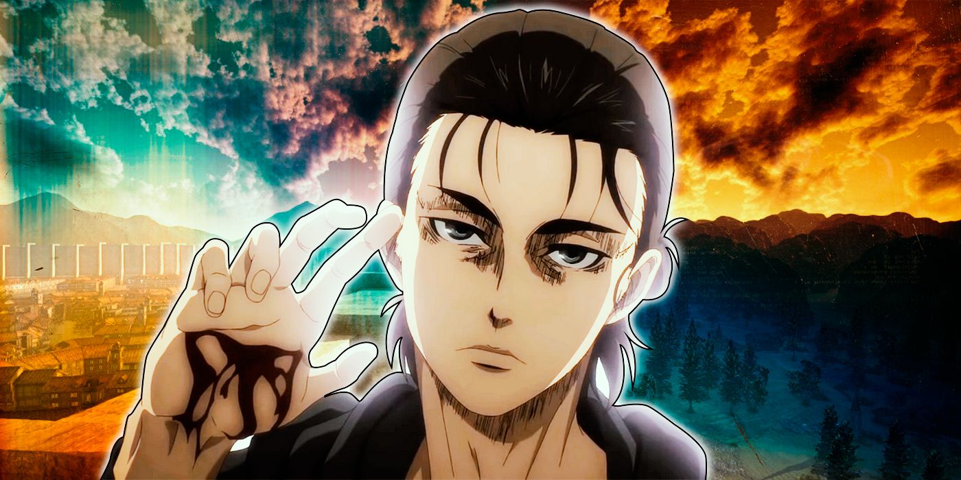 Eren Yaeger from the Attack on Titan anime with a bloody cut on his hand