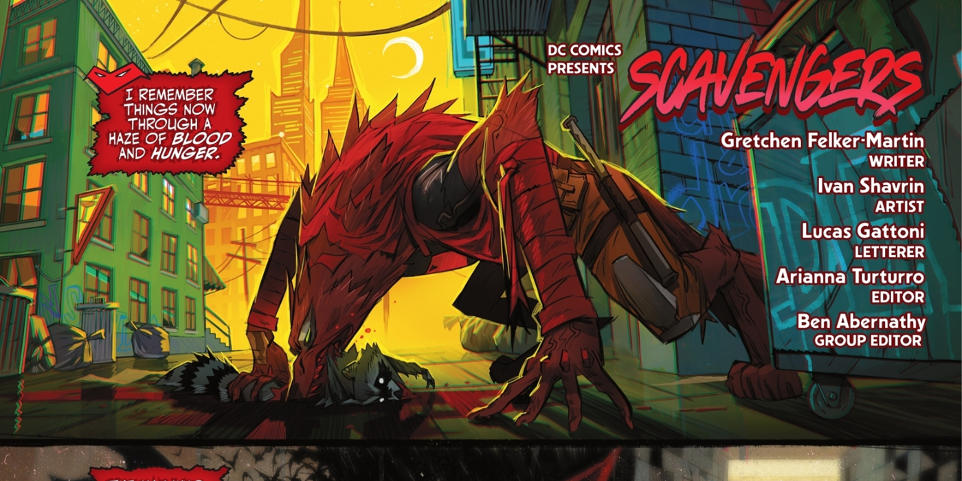 Red Hood as a wolf in DC's Beast World.