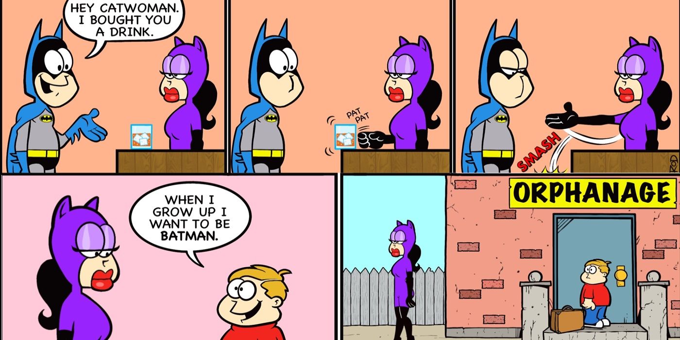 Catwoman in the style of Garfield