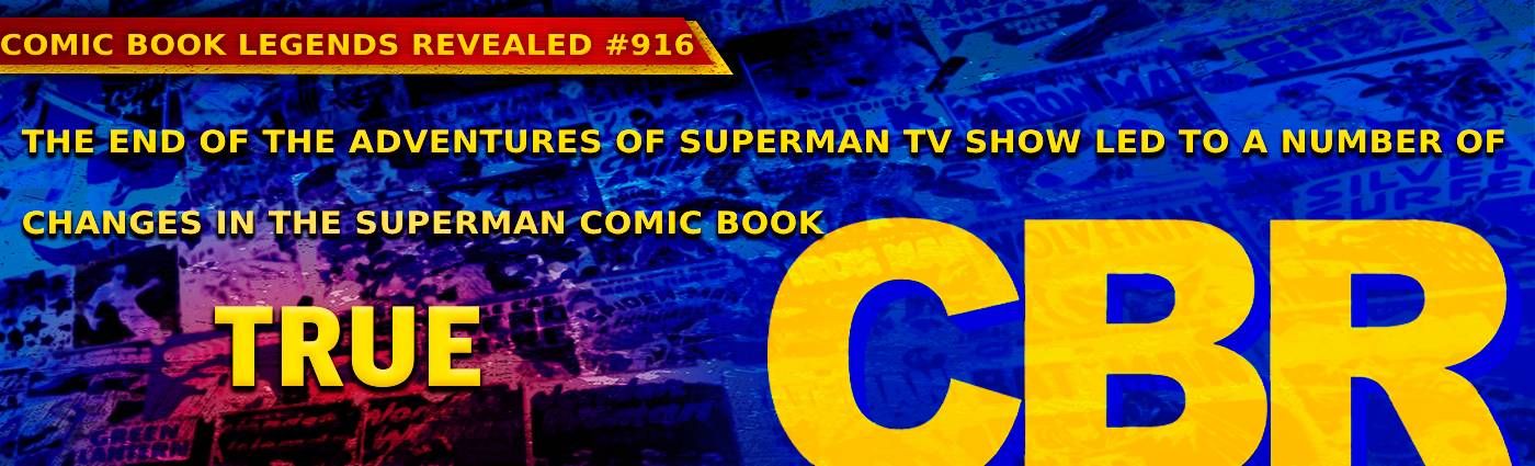 Comic book legend about the Superman TV series