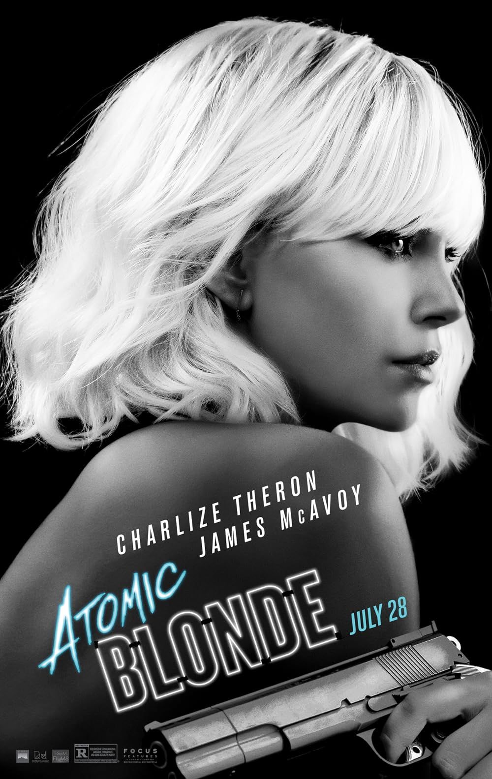 Charlize Theron no pôster de Atomic Blonde