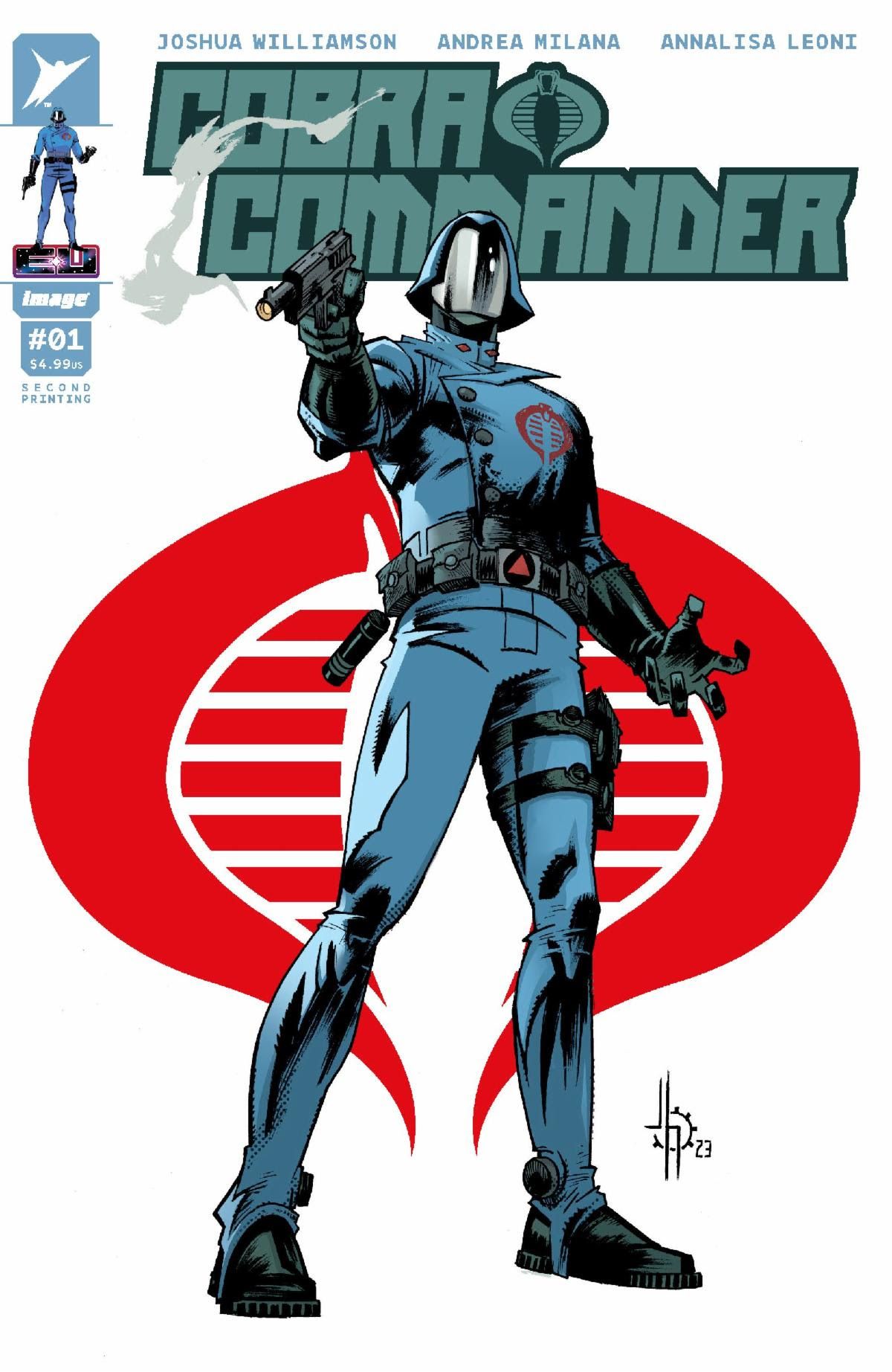 A segunda capa principal de Cobra Commander #1