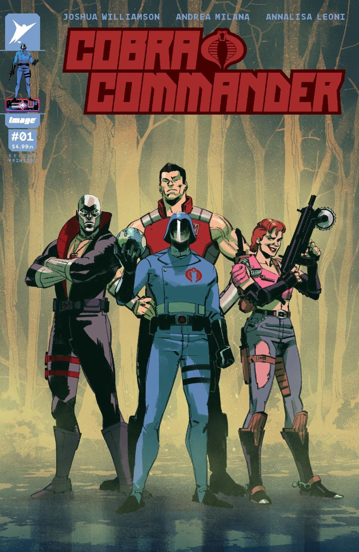 Outra variante da segunda capa impressa do Cobra Commander #1