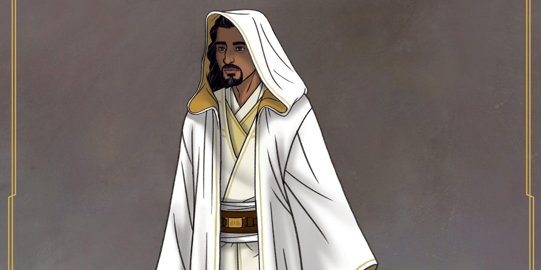 Cohmac Vitus stands in the concept art for the High Republic.