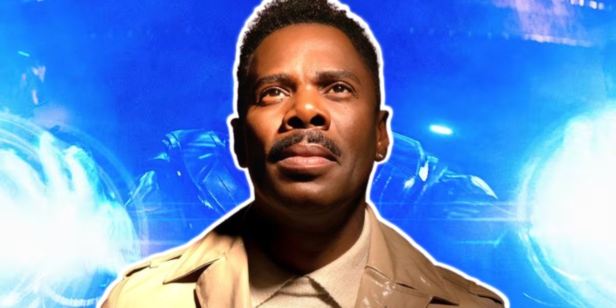 Colman Domingo pictured over the MCU's Kang