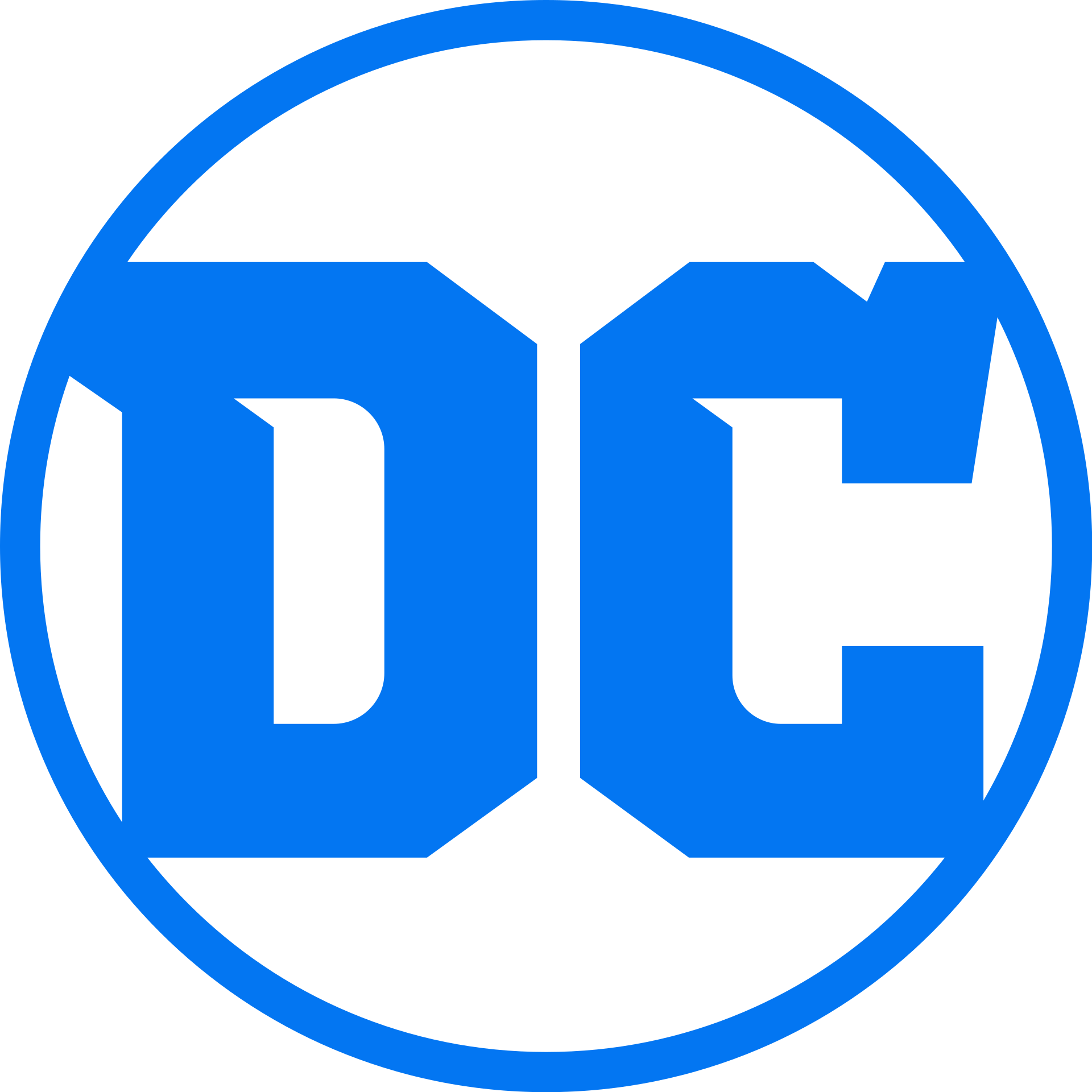 Logotipo oficial do Universo DC