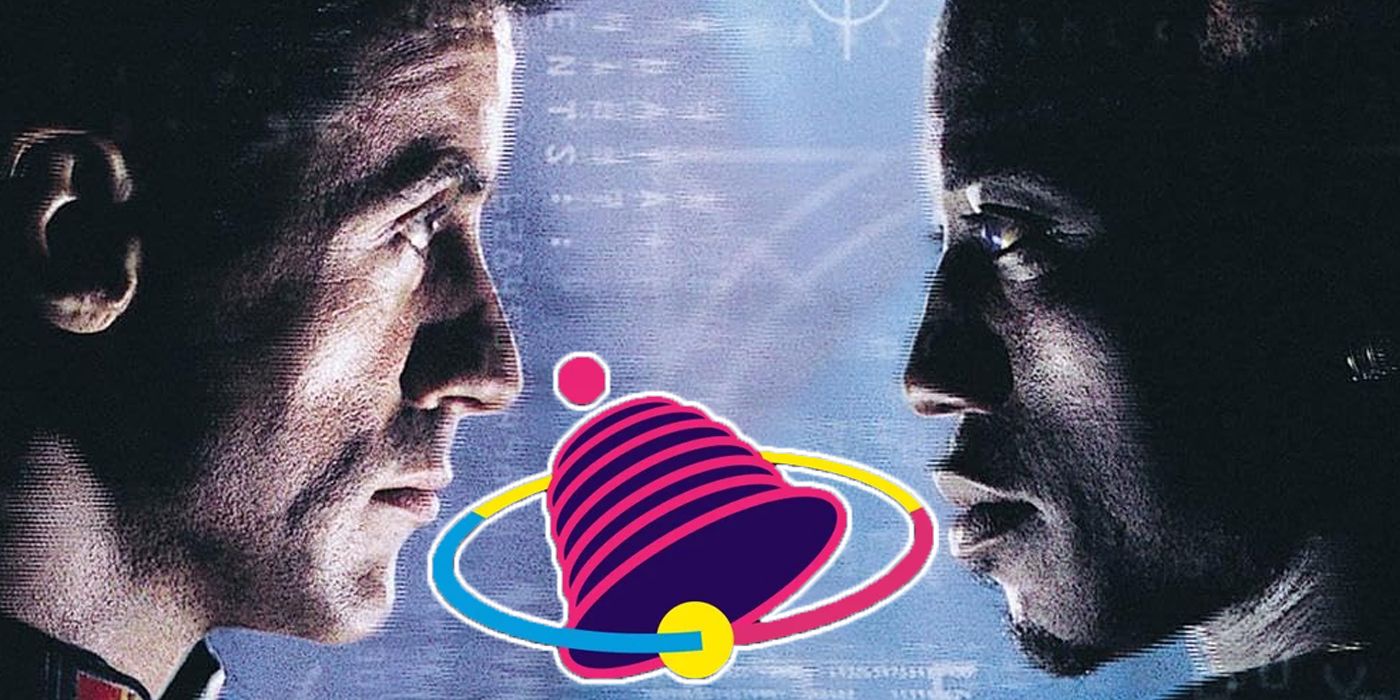 The Demolition Man poster featuring Sylvester Stallone and Wesley Snipes with the futuristic Taco Bell logo