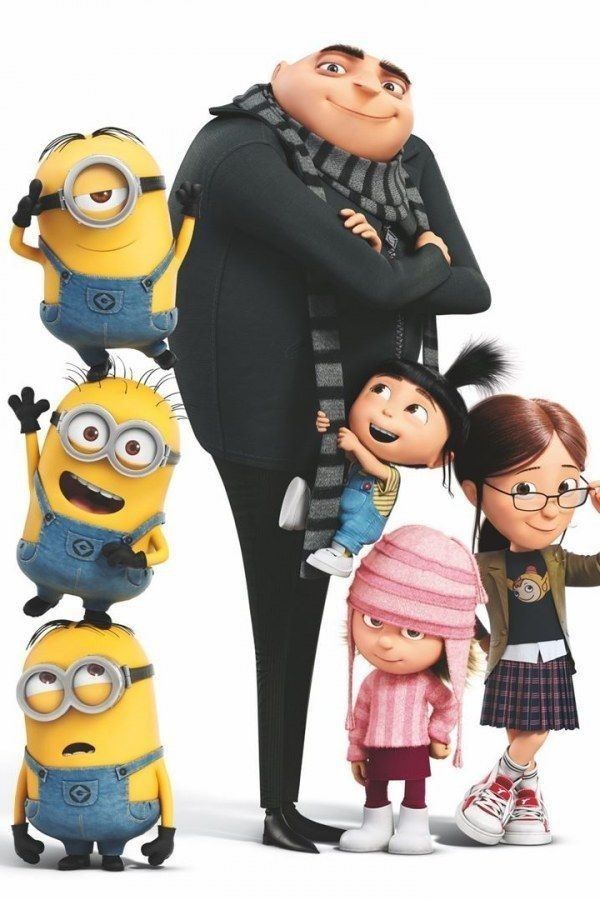 Gru and his family pose together on the Despicable Me 4 Film Poster
